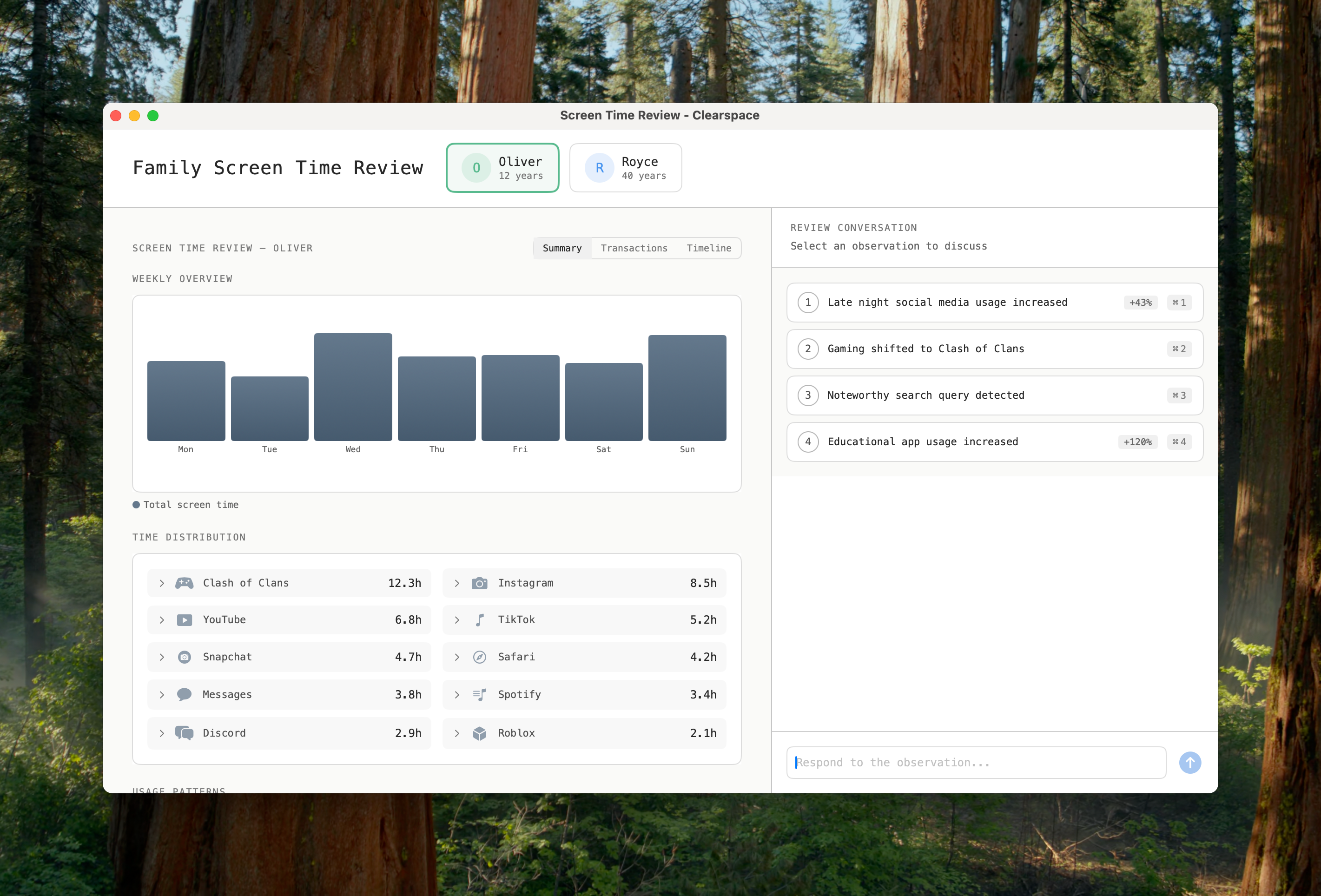 Intelligent review of data